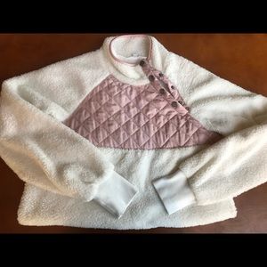 Snap pullover sweatshirt